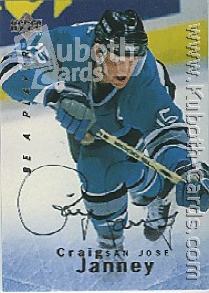 NHL 1995 / 96 Be A Player Autographs - No S47 - Janney