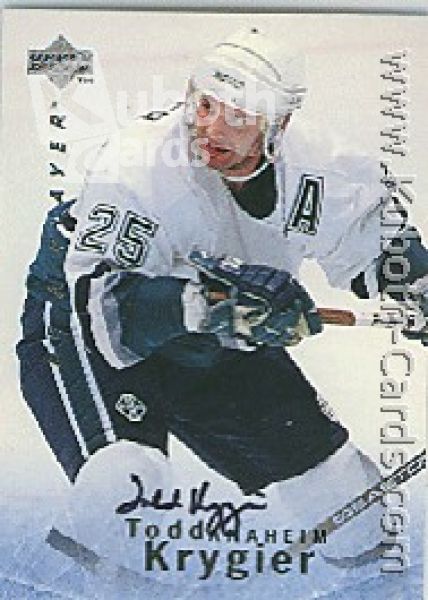 NHL 1995 / 96 Be A Player Autographs - No S93 - Krygier