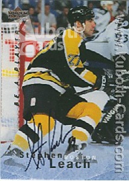 NHL 1995/96 Be A Player Autographs - No S109 - Leach