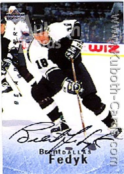 NHL 1995 / 96 Be A Player Autographs - No S100 - Fedyk