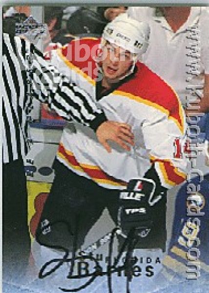 NHL 1995 / 96 Be A Player Autographs - No S127 - Barnes