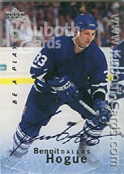 NHL 1995 / 96 Be A Player Autographs - No S126 - Hogue