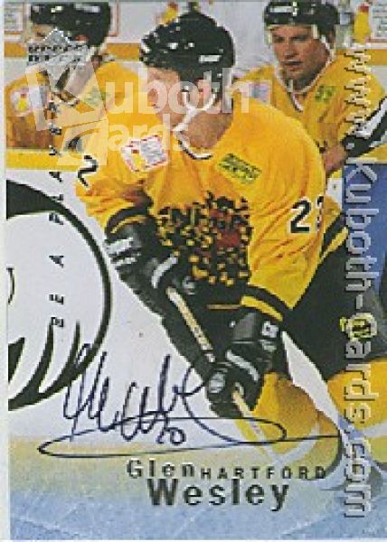 NHL 1995/96 Be A Player Autographs - No S116 - Wesley