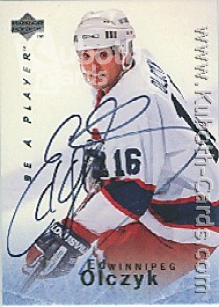 NHL 1995 / 96 Be A Player Autographs - No S141 - Olczyk