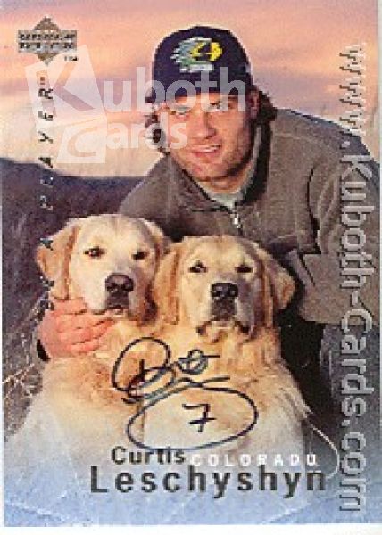 NHL 1995 / 96 Be A Player Autographs - No S129 - Leschyshyn