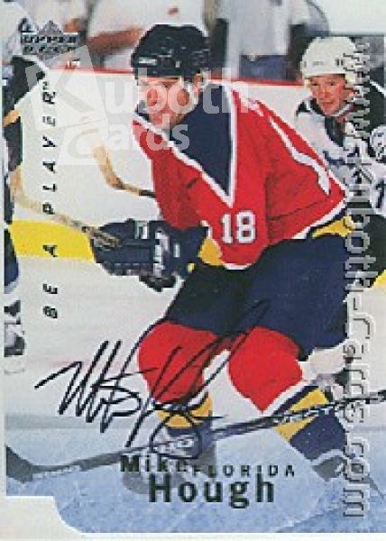 NHL 1995 / 96 Be A Player Autographs Die Cut - No S122 - Mike Hough