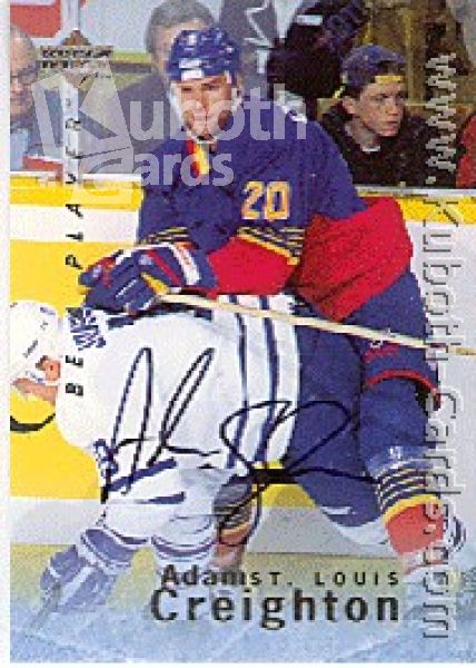 NHL 1995 / 96 Be A Player Autographs - No S142 - Creighton