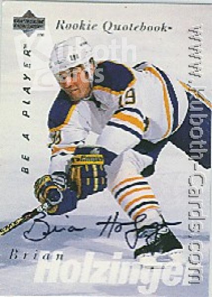 NHL 1995 / 96 Be A Player Autographs - No S161 - Holzinger