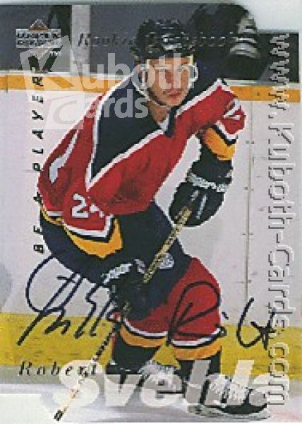 NHL 1995 / 96 Be A Player Autographs Die Cut - No S169 - Robert Svehla