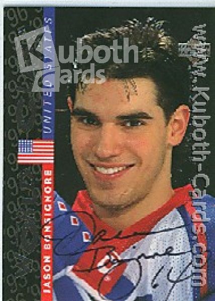 NHL 1995 / 96 Be A Player Autographs - No S179 - Bonsignore