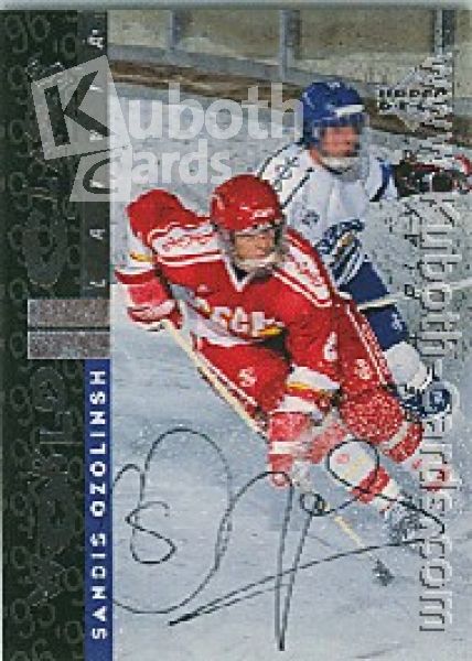 NHL 1995 / 96 Be A Player Autographs - No S183 - Ozolinsh