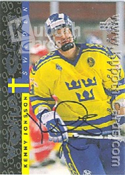 NHL 1995 / 96 Be A Player Autographs - No S180 - Jonsson