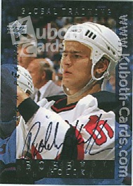 NHL 1995 / 96 Be A Player Autographs - No S202 - Holik