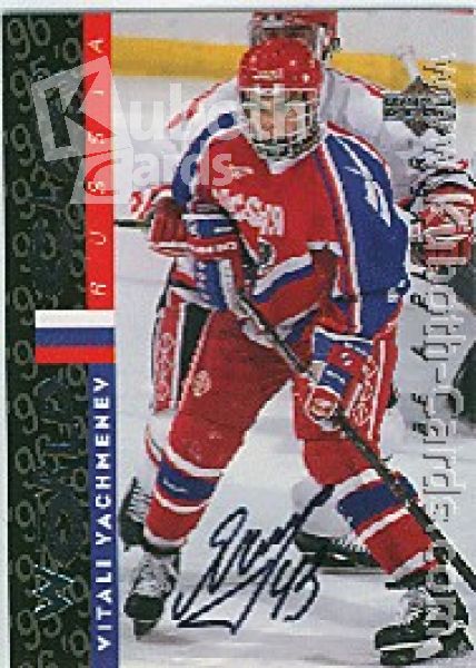 NHL 1995 / 96 Be A Player Autographs - No S181 - Yachmenev