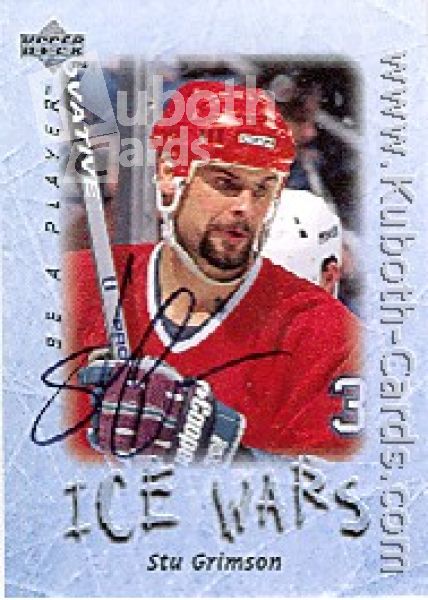 NHL 1995/96 Be A Player Autographs - No S224 - Grimson