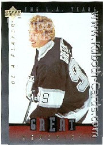 NHL 1995 / 96 Be A Player Gretzky's Great Memories - No GM10 - Wayne Gretzky