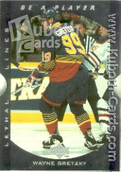 NHL 1995 / 96 Be A Player Lethal Lines - No LL2 - Gretzky