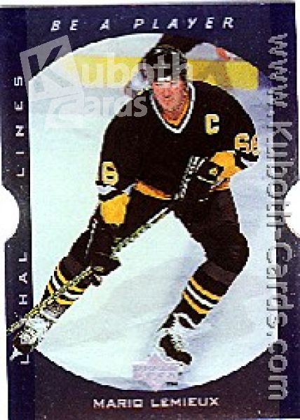 NHL 1995 / 96 Be A Player Lethal Lines - No LL11 - Lemieux