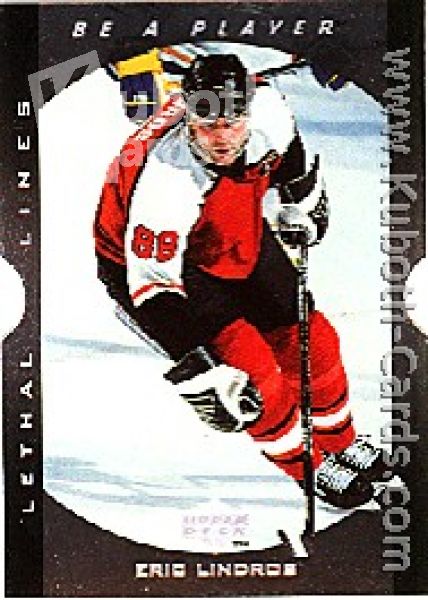 NHL 1995 / 96 Be A Player Lethal Lines - No LL14 - Lindros