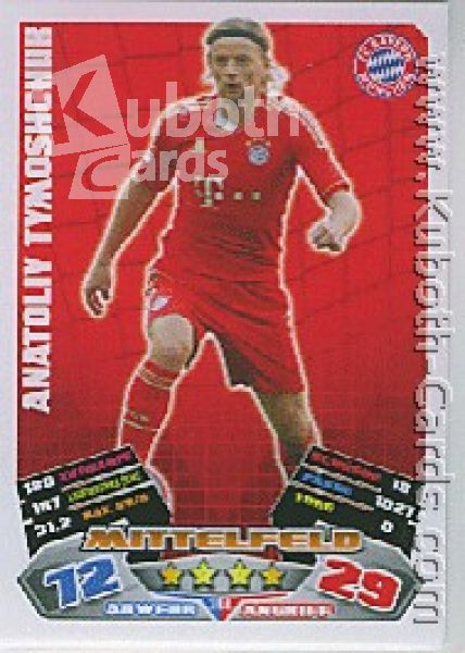 Fussball 2012 / 13 Topps Match Attax - No 244 - A. Tymoschchuk