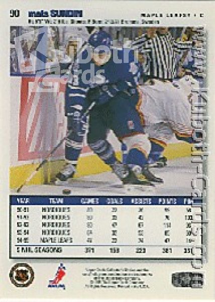 NHL 1995 / 96 Collector's Choice - No 90 - Mats Sundin