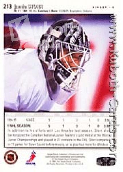 NHL 1995 / 96 Collector's Choice - No 213 - Jamie Storr