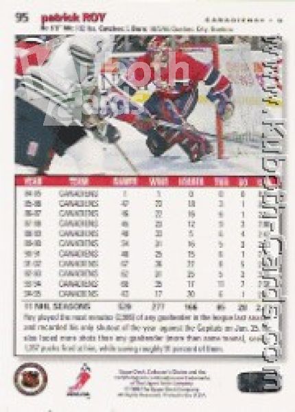 NHL 1995 / 96 Collector's Choice - No 95 - Patrick Roy