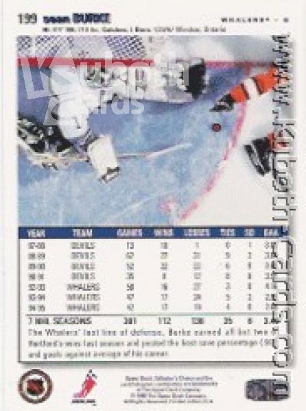 NHL 1995 / 96 Collector's Choice - No 199 - Sean Burke