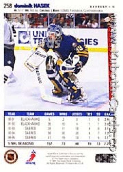 NHL 1995 / 96 Collector's Choice - No 258 - Dominik Hasek