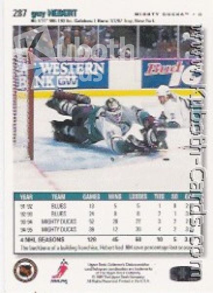 NHL 1995 / 96 Collector's Choice - No 287 - Guy Hebert