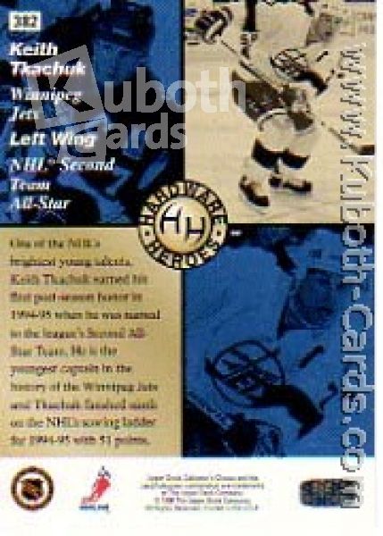 NHL 1995 / 96 Collector's Choice - No 382 - Keith Tkachuk