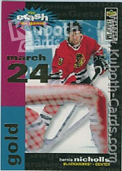 NHL 1995 / 96 Collector's Choice Crash the Game - No C17C - Bernie Nicholls