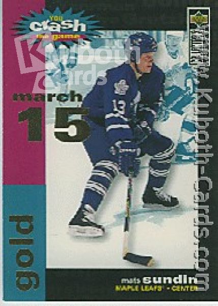 NHL 1995 / 96 Collector's Choice Crash the Game - No C30C - Mats Sundin