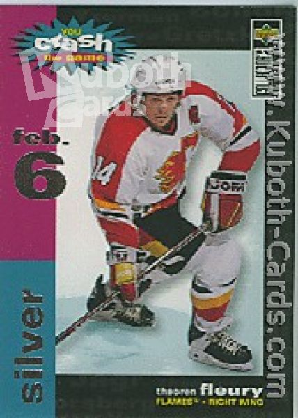 NHL 1995 / 96 Collector's Choice Crash the Game - No C11C - Theoren Fleury