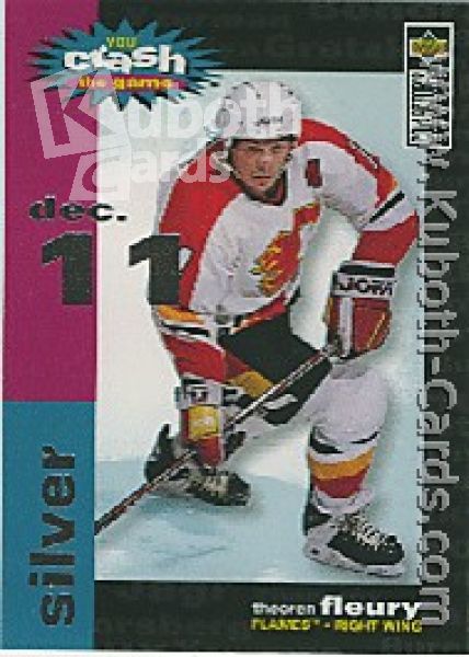 NHL 1995 / 96 Collector's Choice Crash the Game - No C11B - Theoren Fleury