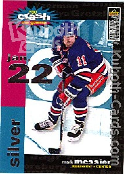 NHL 1995 / 96 Collector's Choice Crash the Game - No C6B - Mark Messier