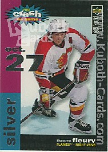 NHL 1995 / 96 Collector's Choice Crash the Game - No C11A - Theoren Fleury