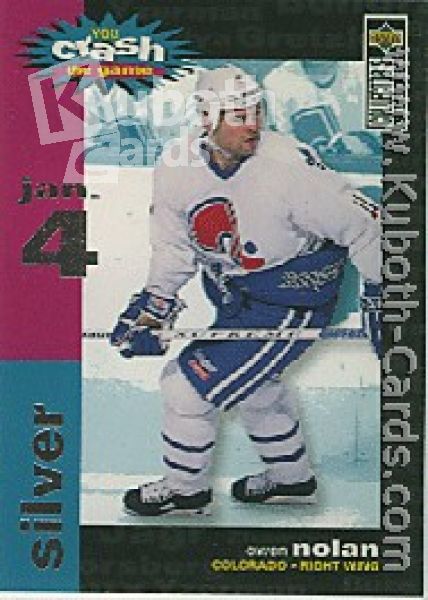 NHL 1995 / 96 Collector's Choice Crash the Game - No C12B - Owen Nolan