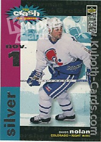 NHL 1995 / 96 Collector's Choice Crash the Game - No C12A - Owen Nolan