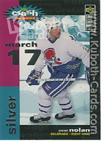 NHL 1995 / 96 Collector's Choice Crash the Game - No C12C - Owen Nolan