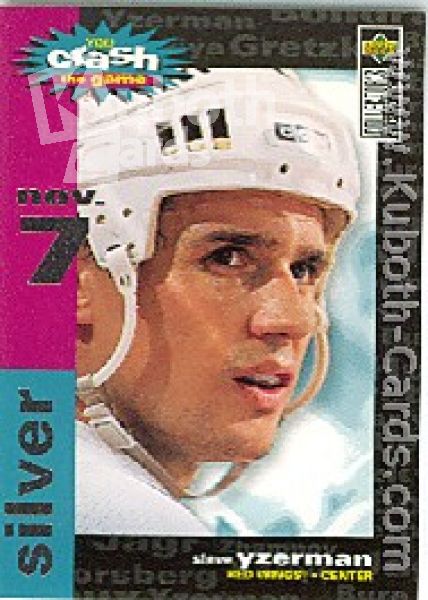 NHL 1995 / 96 Collector's Choice Crash the Game - No C26A - Steve Yzerman