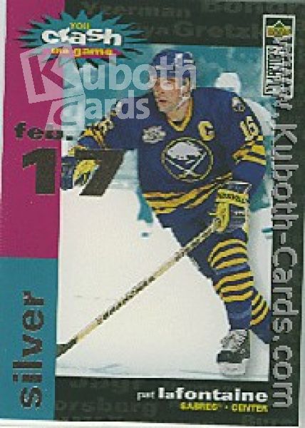 NHL 1995 / 96 Collector's Choice Crash the Game - No C27C - Pat LaFontaine