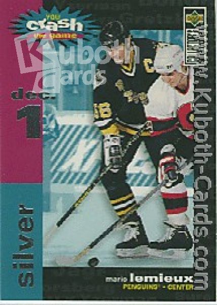 NHL 1995 / 96 Collector's Choice Crash the Game - No C25B - Mario Lemieux