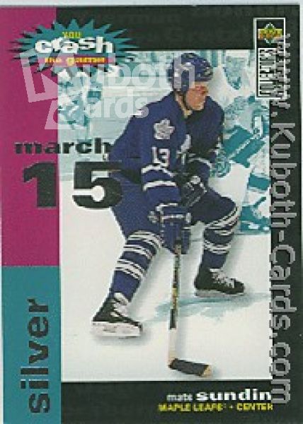 NHL 1995 / 96 Collector's Choice Crash the Game - No C30C - Mats Sundin