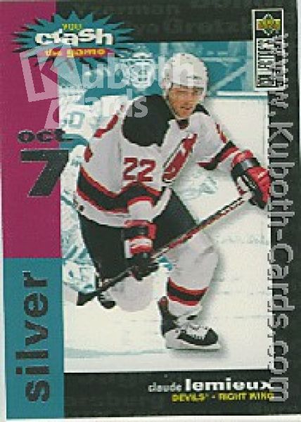 NHL 1995 / 96 Collector's Choice Crash the Game - No C28A - Claude Lemieux