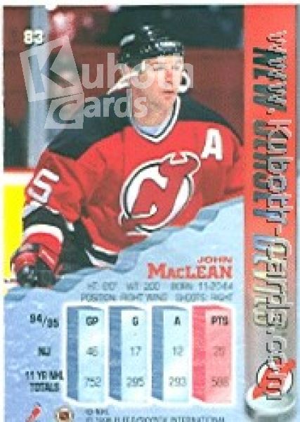 NHL 1995 / 96 Metal - No 83 - John McLean