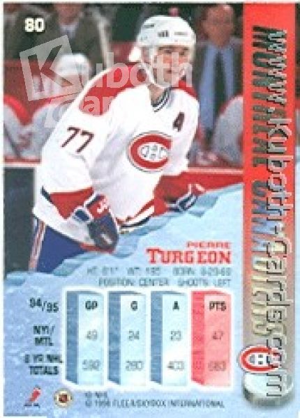 NHL 1995 / 96 Metal - No 80 - Pierre Turgeon