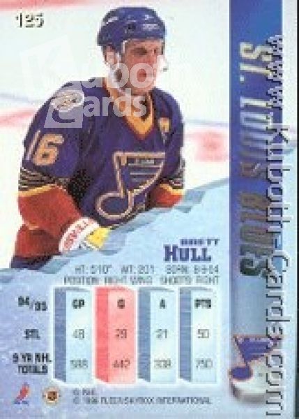 NHL 1995 / 96 Metal - No 125 - Brett Hull