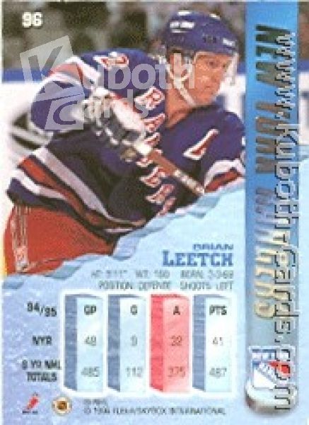 NHL 1995 / 96 Metal - No 96 - Brian Leetch