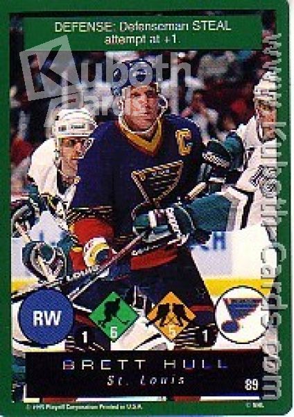 NHL 1995 / 96 Playoff One on One - No 89 - Brett Hull